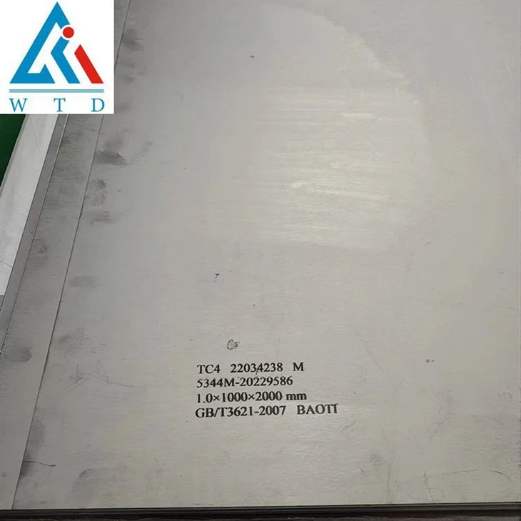 1 mm qalinlikdagi GR5 titanium varaq